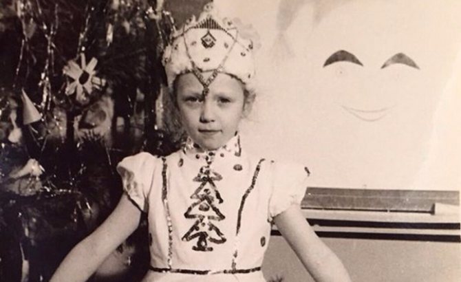 Альбина Джанабаева в детстве