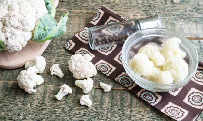 как варить цветную капусту замороженную