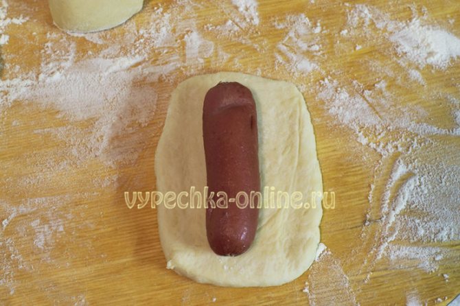 Сосиски в тесте оформление