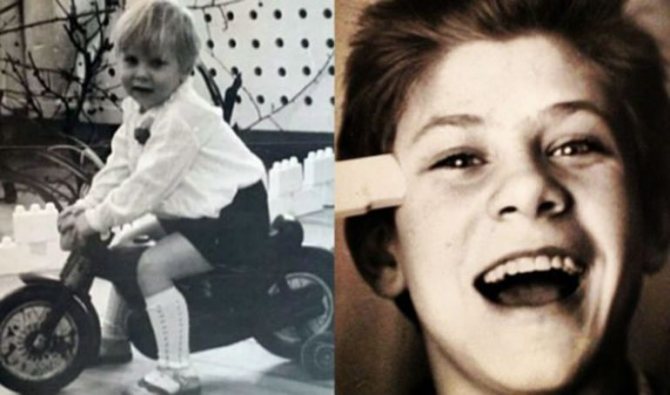 У Мити было прекрасное детство.